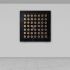 49 Golden dots over black glass